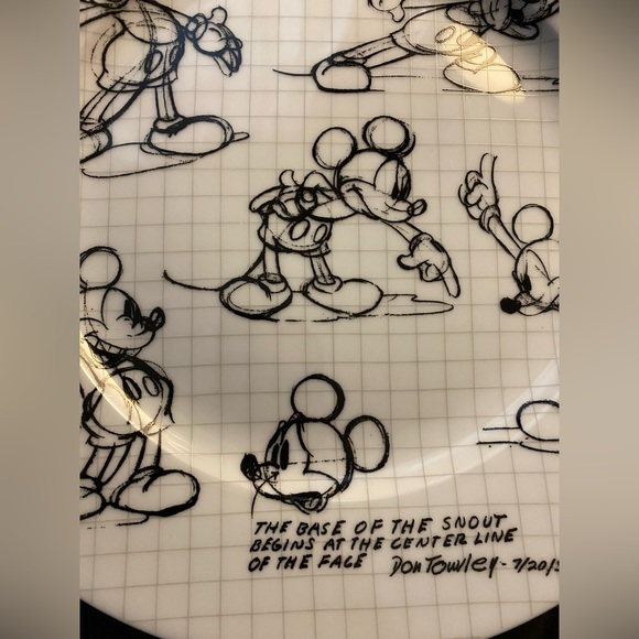 DISNEY Mickey Mouse Sketch Book Ceramic Plate - Picture 7 of 9